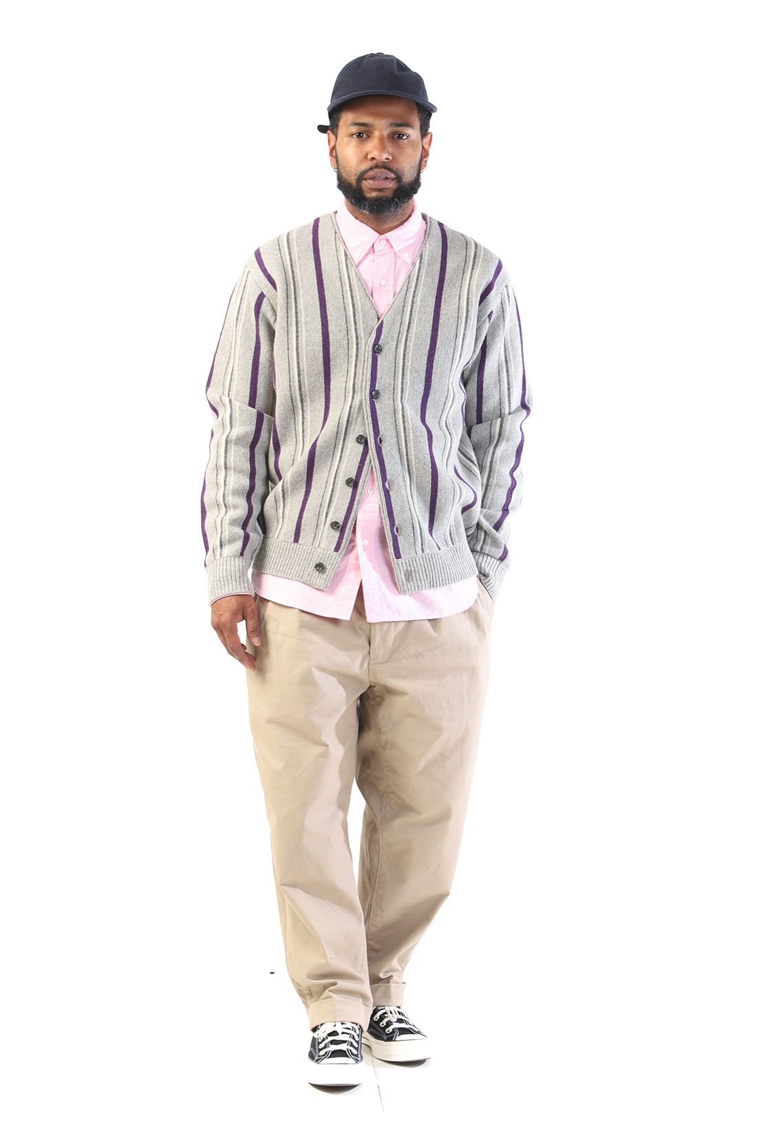 2 pleats twill Khaki