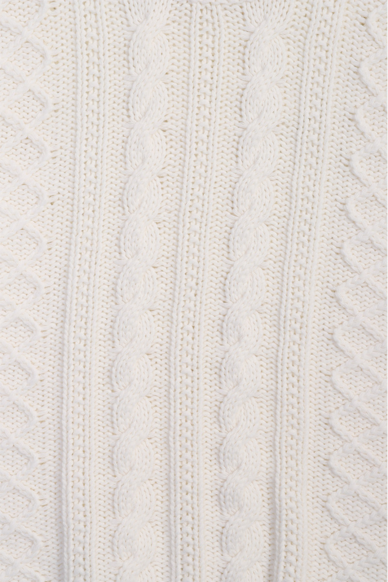 Lambswool crewneck Gauze white