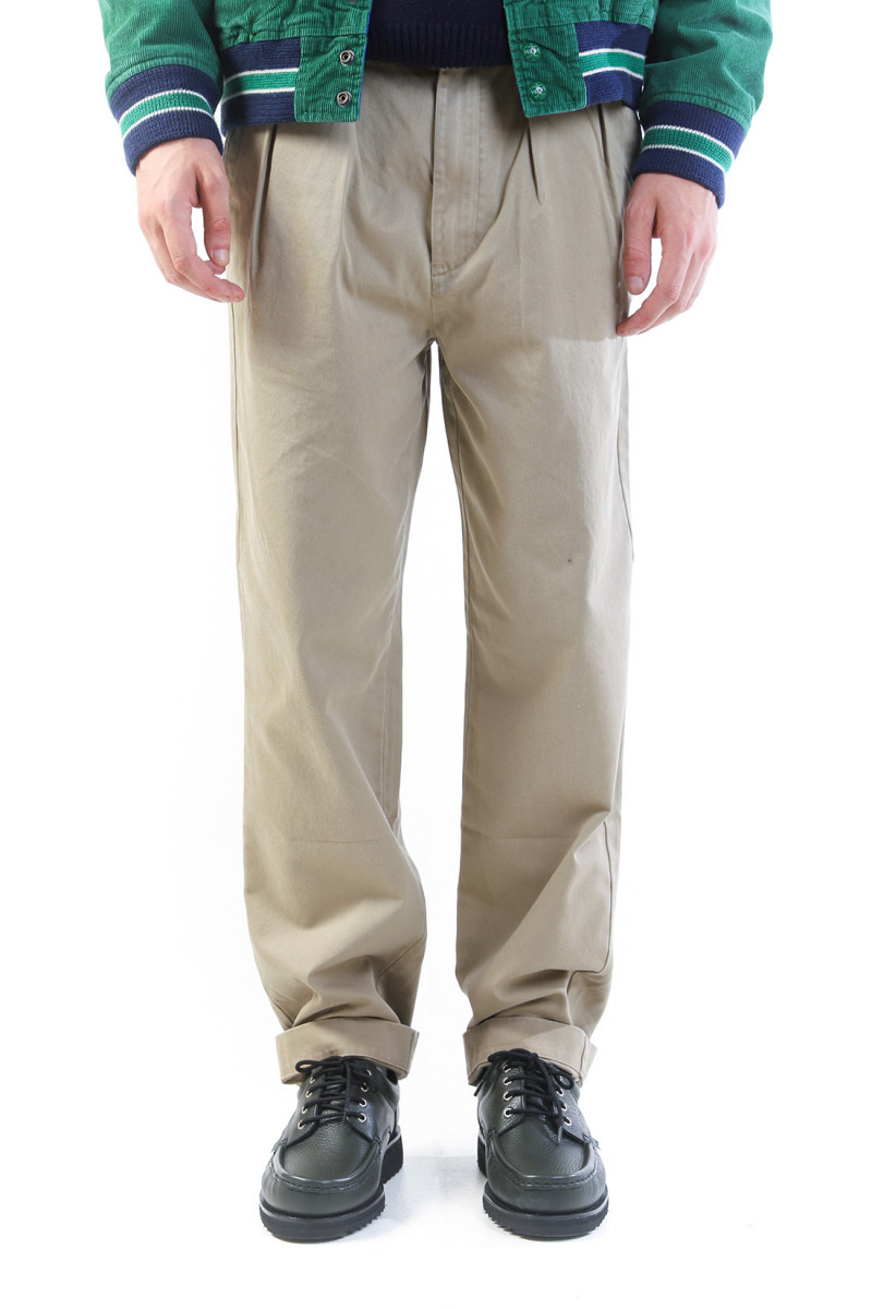 Whitman pleated chino rlxd fit Tan