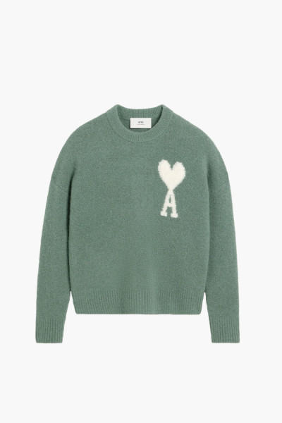 Ami Pull col rond ami de coeur Antique clay - GRADUATE STORE