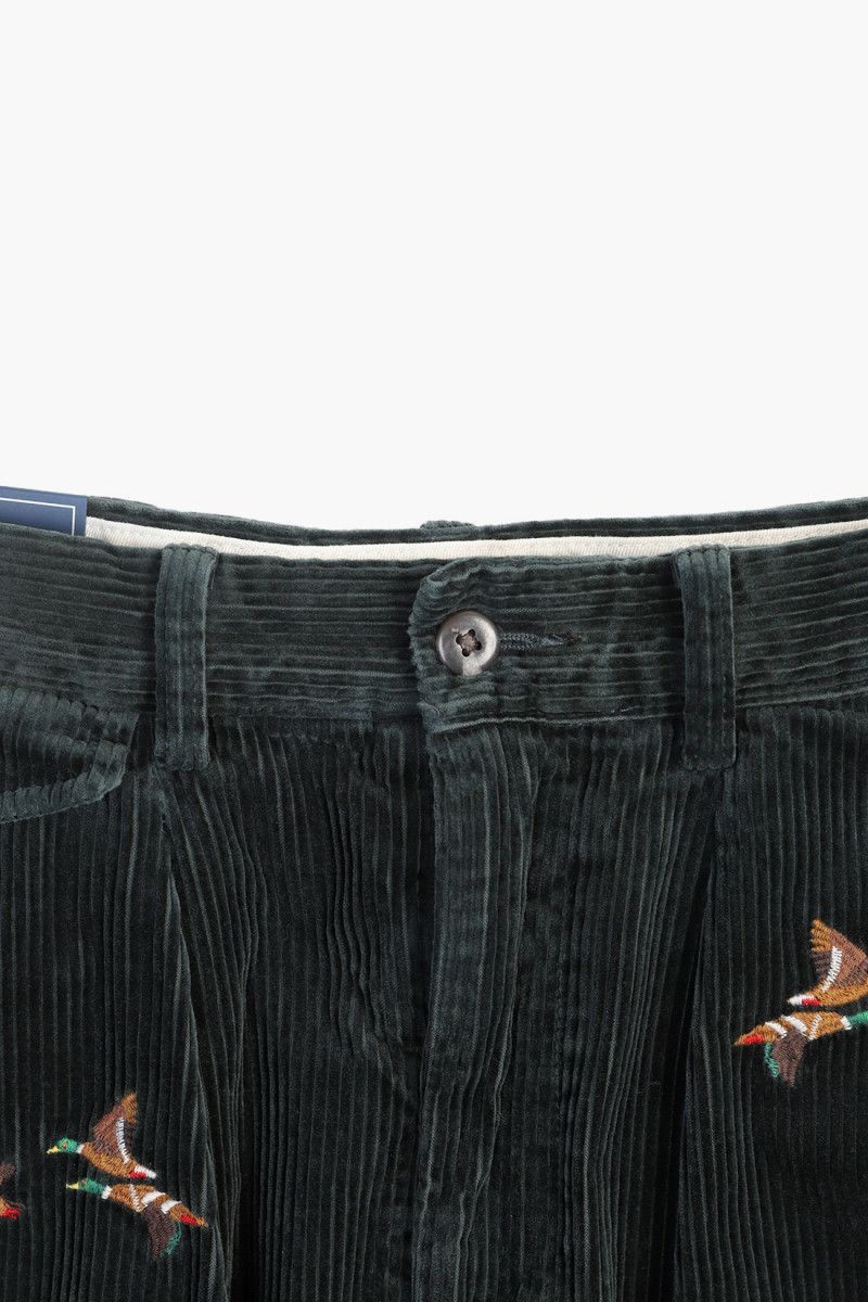 Whitman relaxed fit corduroy Dark forest/duck