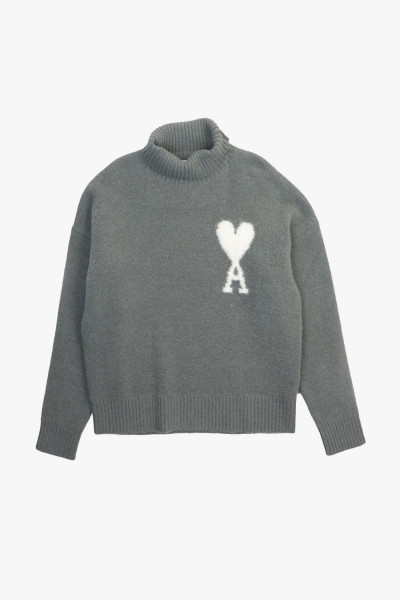 Ami Pull col cheminee adc ecru Antique - GRADUATE STORE