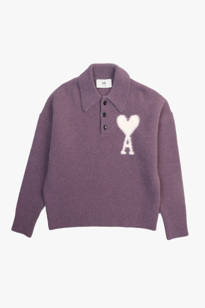 Ami Polo ami de coeur ecru Lilac - GRADUATE STORE