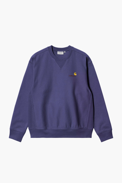 Carhartt wip American script sweat Aura - GRADUATE STORE