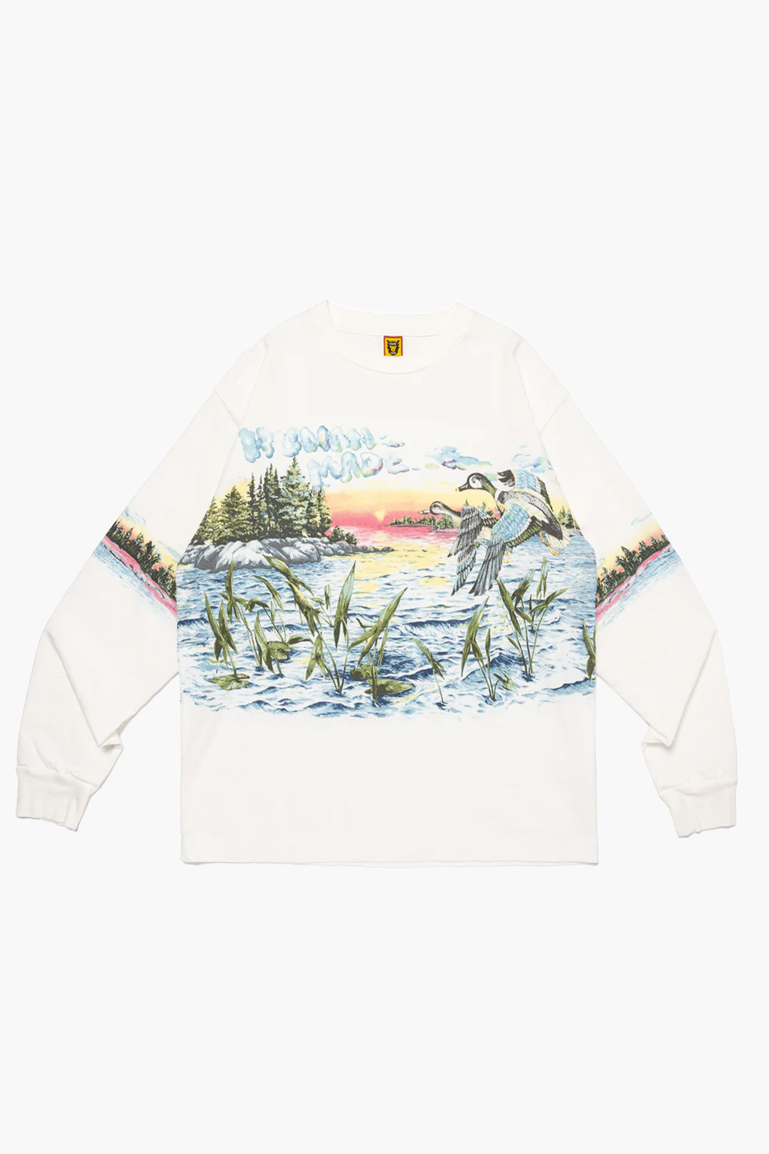 Graphic l/s t-shirt White