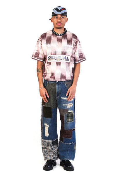Optical jersey Brown/taupe