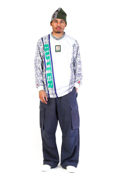 Goalie l/s jersey Cement/dusk