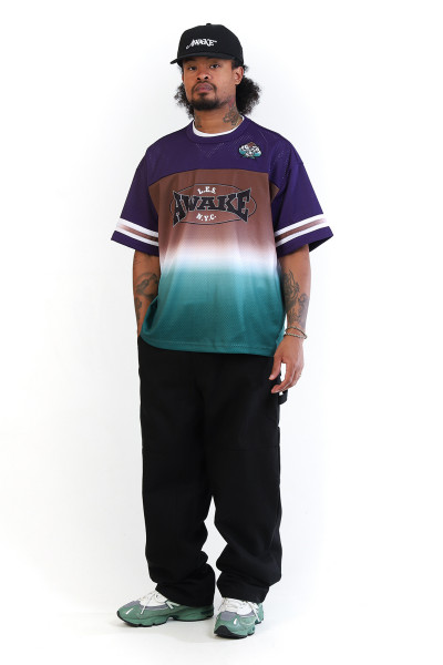 Mesh football jersey Brown multi